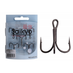 Крючки Saikyo тройн.7046BN 2X № 3 (5шт) Крючки Saikyo тройн.7046BN 2X № 3 (5шт)