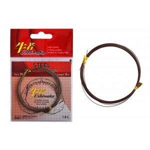 Поводочный материал Ushiwaka Steel Single Wire, 26кг 5м Поводочный материал Ushiwaka Steel Single Wire, 26кг 5м
